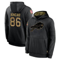 B.Bills #86 Dalton Kincaid Player Black Salute to Service Hoodies Hame Edoa Stitched Jerseys
