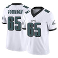 P.Eagles #65 Lane Johnson Player White Limited Vapor F.U.S.E. Home Game Edoa Stitched Jerseys