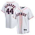 H.Astros #44 Yordan Alvarez Player White Home Game Edoa Stitched Jerseys