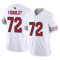 A.Cardinals #72 Hjalte Froholdt Player White Vapor F.U.S.E. Limited Home Game Edoa Stitched Jerseys