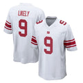 NY.Giants #9 Lsaiah Likely Player White Home Game Edoa Stitched Jerseys