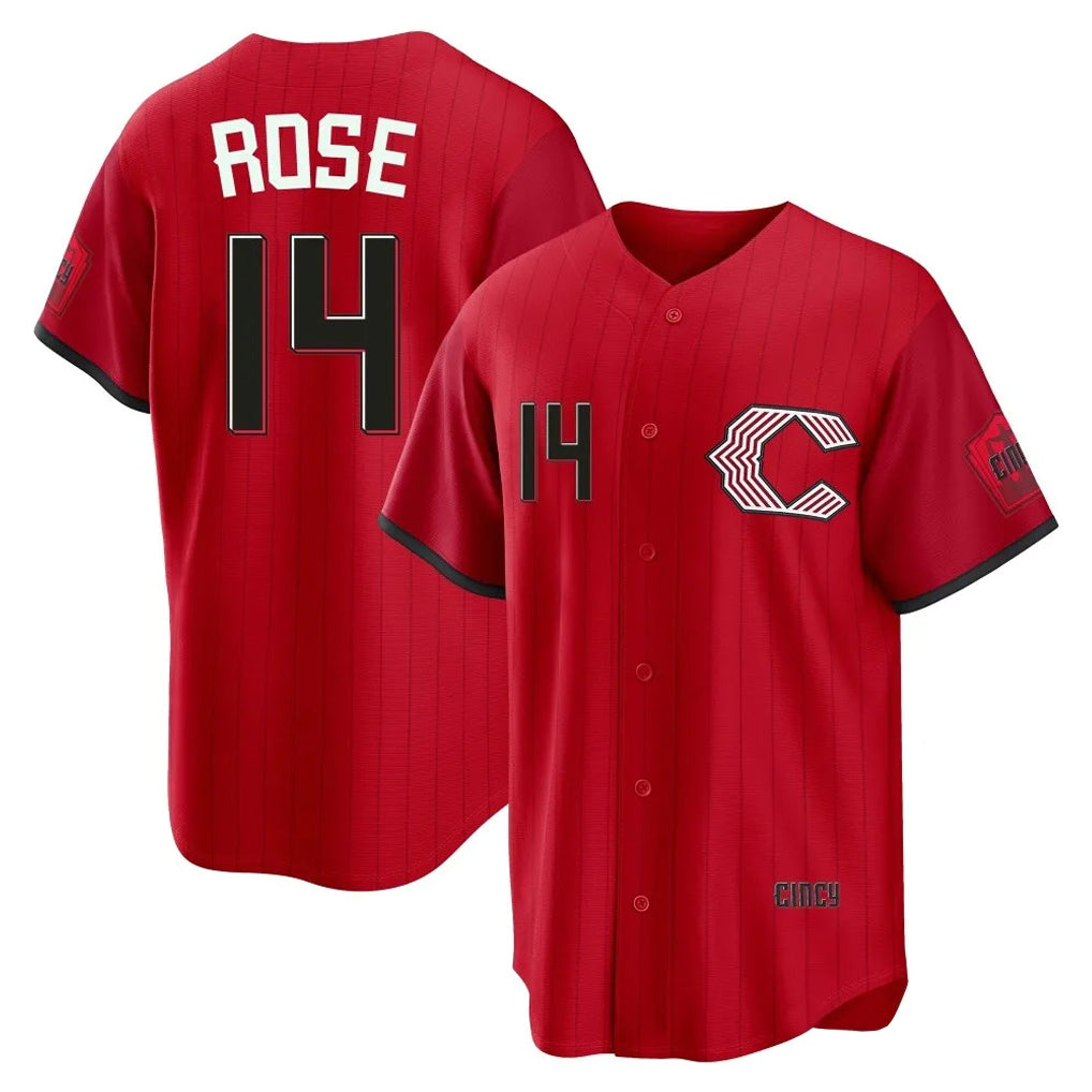 C.Reds #14 Pete Rose Player Red 2026 City Connect Home Game Edoa Stitched Jerseys