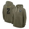 P.Eagles #2 Riq Woolen Player Olive Salute to Service Pullover Hoodies Limited Edoa Stitched Jerseys