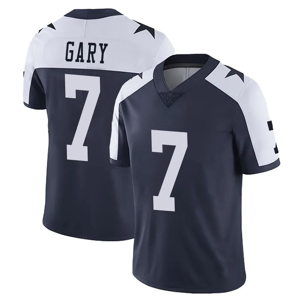 D.Cowboys #7 Rashan Gary Player Navy-White Limited Alternate Vapor Untouchable Home Game Edoa Stitched Jerseys