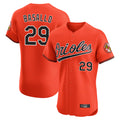 B.Orioles #29 Samuel Basallo Player Orange Limited Elite Home Game Edoa Stitched Jerseys