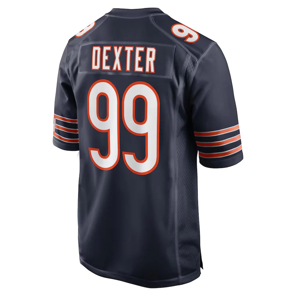 C.Bears #99 Gervon Dexter Sr. Player Navy Home Game Edoa Stitched Jerseys