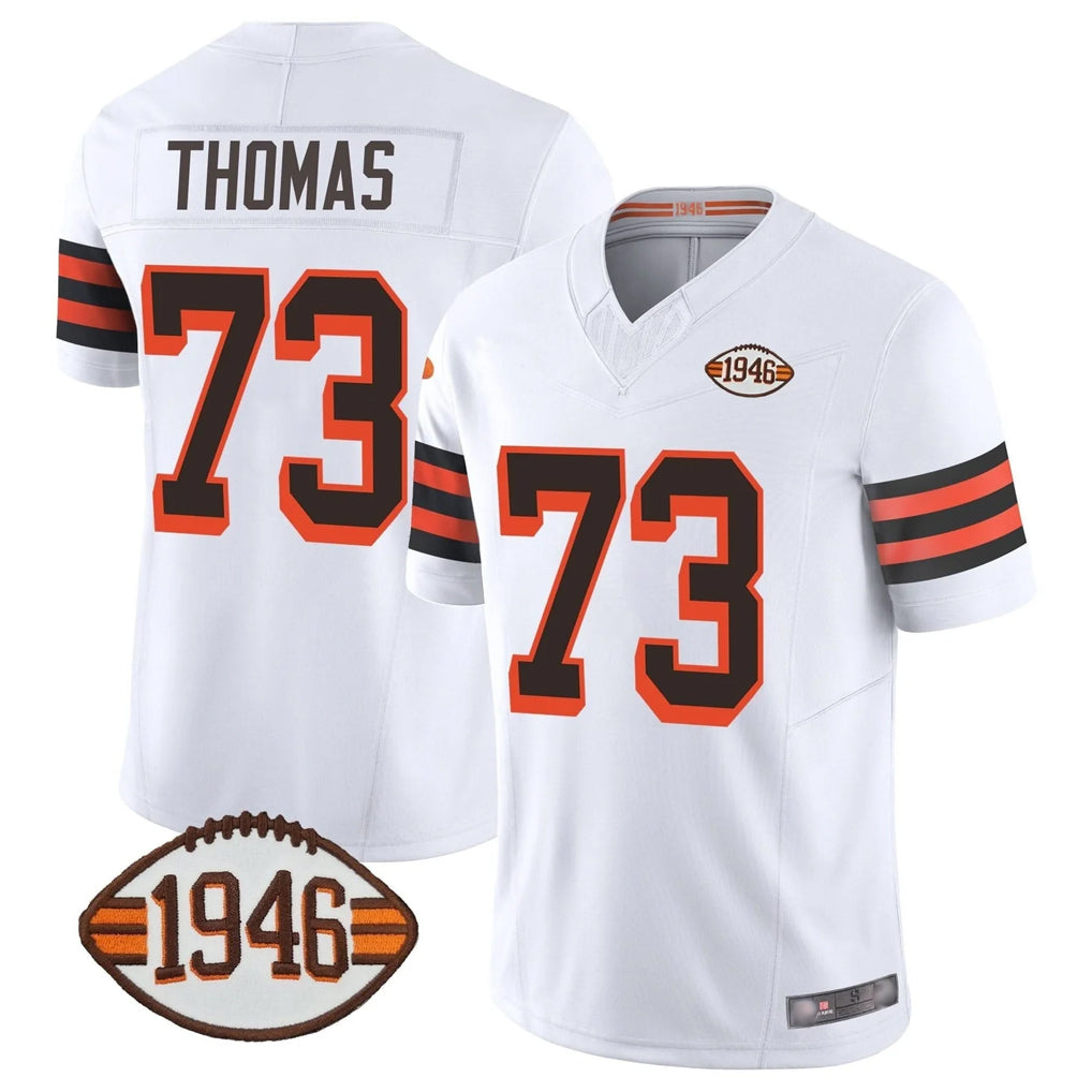 C.Browns #73 Joe Thomas Player White Limited Vapor F.U.S.E. Alternate Game Edoa Stitched Jerseys