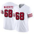 SF.49ers #68 Colton McKivitz Player White Limited Alternate Vapor F.U.S.E. Home Game Edoa Stitched Jerseys