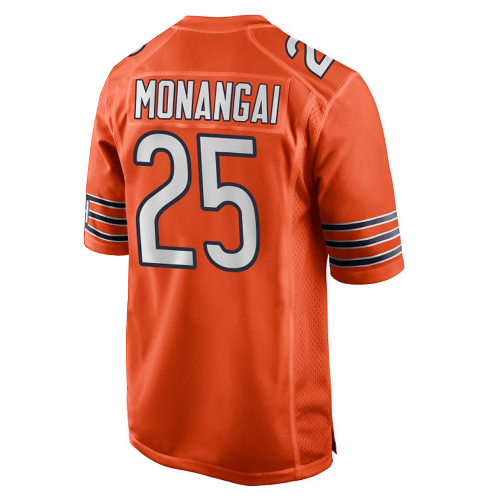 C.Bears #25 Kyle Monangai Player Orange Home Game Edoa Stitched Jerseys