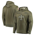 NO.Saints ## Saints Blank Player Olive Salute to Service Pullover Hoodies Home Game Edoa Stitched Jerseys