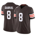C.Browns #8 Dillon Gabriel Player Brown Vapor F.U.S.E. Limited Home Game Edoa Stitched Jerseys