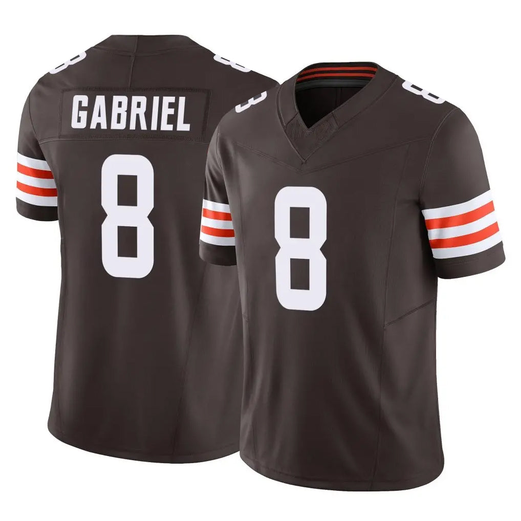 C.Browns #8 Dillon Gabriel Player Brown Vapor F.U.S.E. Limited Home Game Edoa Stitched Jerseys
