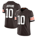 C.Browns #10 Quinshon Judkins Player Brown Color Vapor Untouchable Limited Home Game Edoa Stitched Jerseys