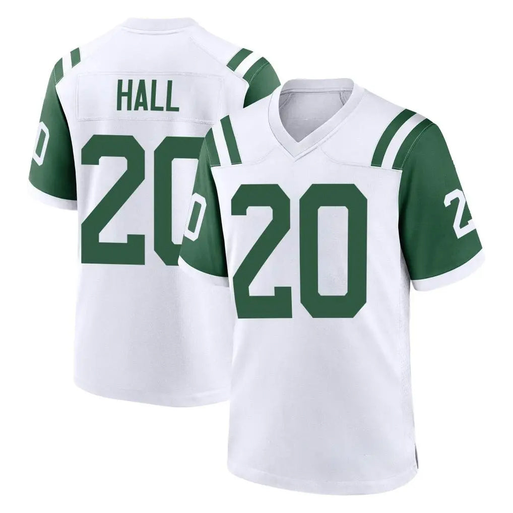 NY.Jets #20 Breece Hall Player White Classic Home Game Edoa Stitched Jerseys