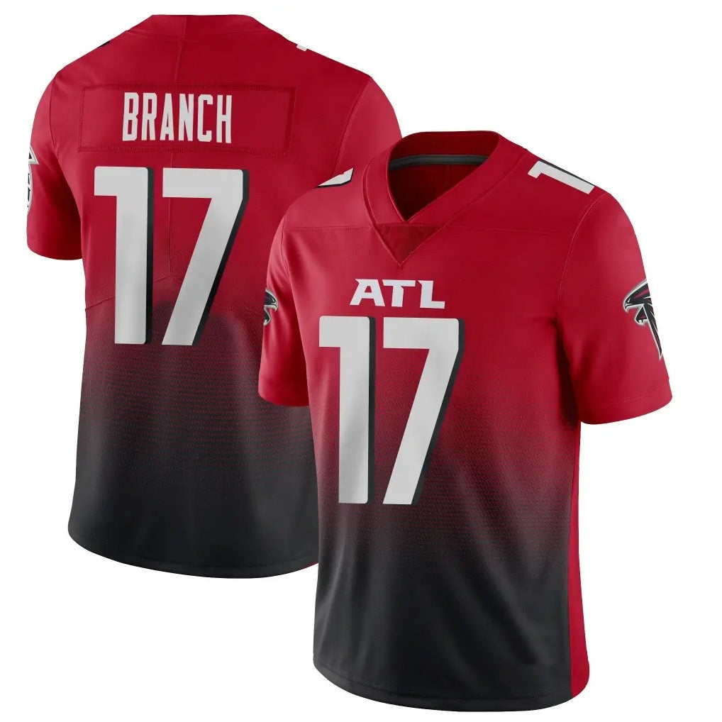 A.Falcons #17 Zachariah Branch Player Red Vapor Untouchable Limited Home Game Edoa Stitched Jerseys