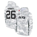 NY.Jets #26 Nahshon Wright Player Arctic Camo Salute to Service Pullover Hoodies Limited Game Edoa Stitched Jerseys