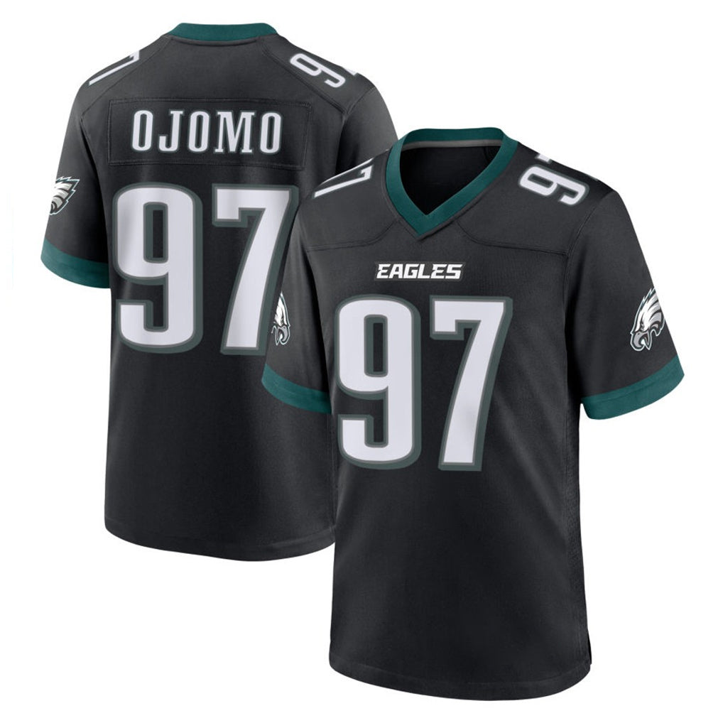 P.Eagles #97 Moro Ojomo Player Black Game Home Edoa Stitched Jerseys