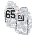 NY.Giants #65 Francis Mauigoa Player Arctic Camo Salute to Service Pullover Hoodies Limited Game Edoa Stitched Jerseys