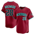 A.Diamondbacks #28 Nolan Arenado Player Red Limited Home Game Edoa Stitched Jerseys