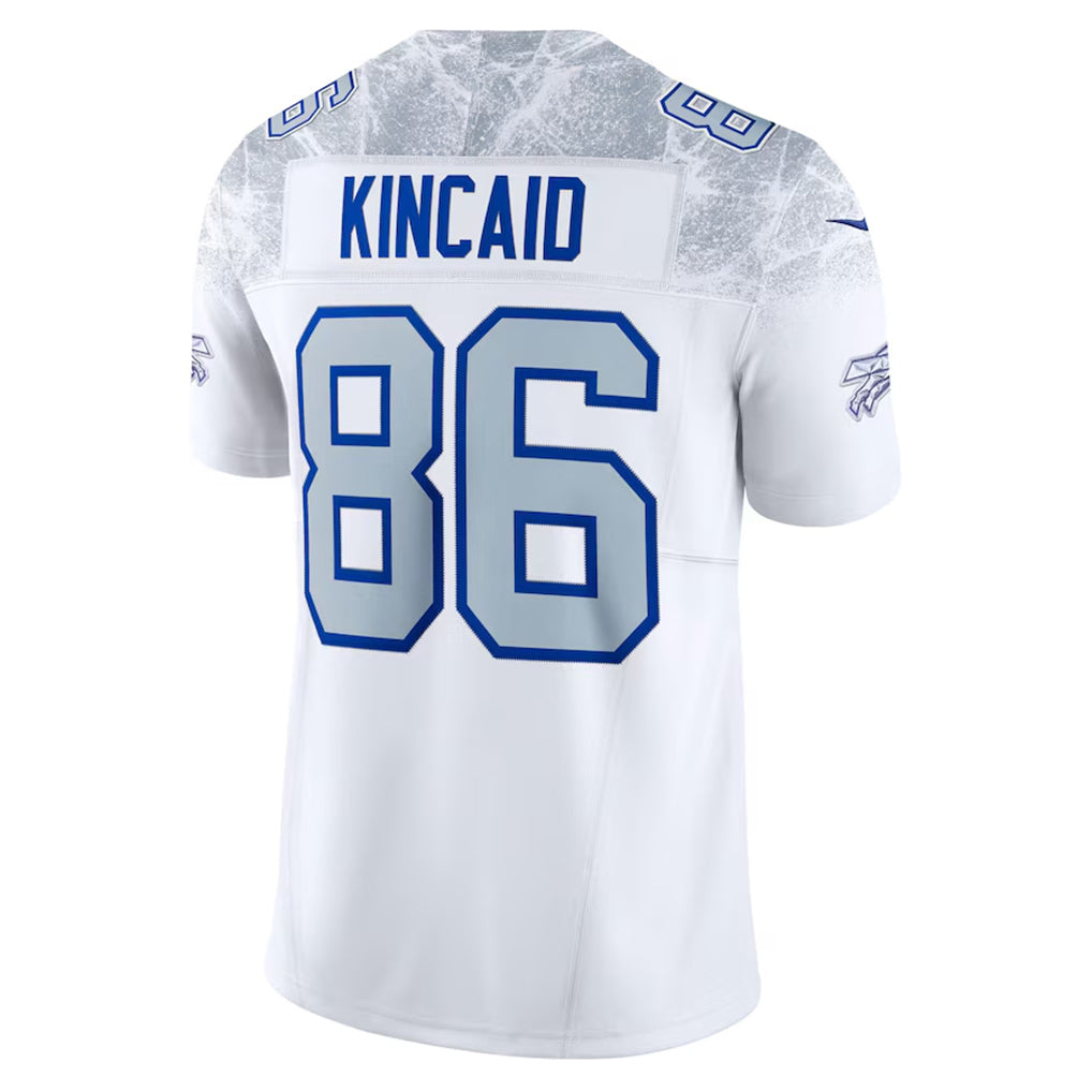 B.Bills #86 Dalton Kincaid Player White Rivalries Collection Vapor Limited Edoa Stitched Jerseys
