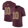 W.Commanders #10 Tress Way Player Burgundy Alternate Vapor Untouchable Home Game Edoa Stitched Jerseys