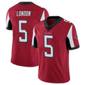 A.Falcons #5 Drake London Player Red Color Vapor Untouchable Limited Home Game Edoa Stitched Jerseys