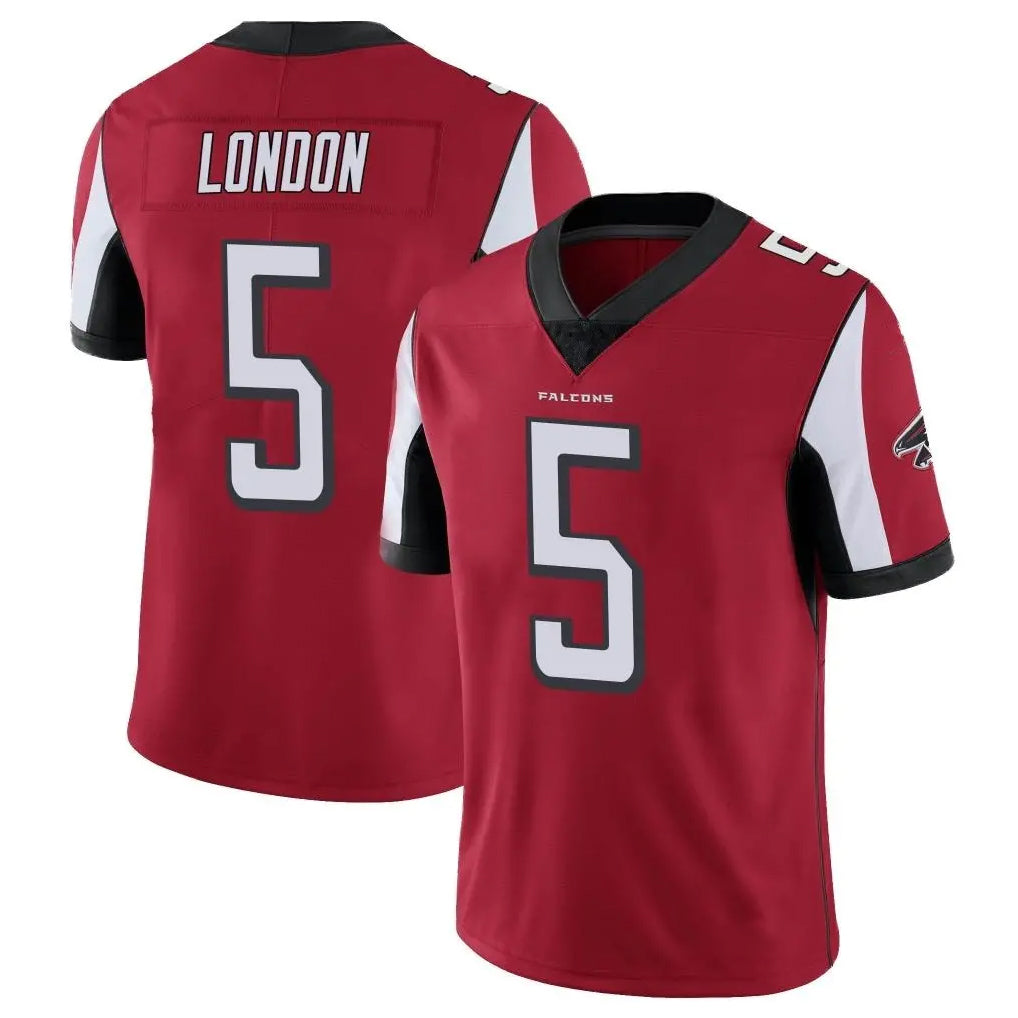A.Falcons #5 Drake London Player Red Color Vapor Untouchable Limited Home Game Edoa Stitched Jerseys