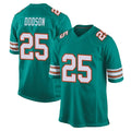 M.Dolphins #25 Tyrel Dodson Player Aqua Alternate Home Game Edoa Stitched Jerseys