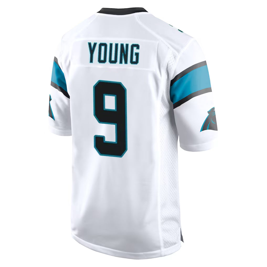 C.Panthers #9 Bryce Young Player White Game Edoa Stitched Jerseys