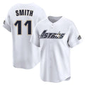 H.Astros #11 Cam Smith Player White Throwback Cooperstown Collection Limited Edoa Stitched Jerseys