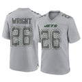 NY.Jets #26 Nahshon Wright Player Gray Limited Atmosphere Fashion Home Game Edoa Stitched Jerseys