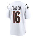 C.Bengals #16 Joe Flacco Player White Home Game Edoa Stitched Jerseys