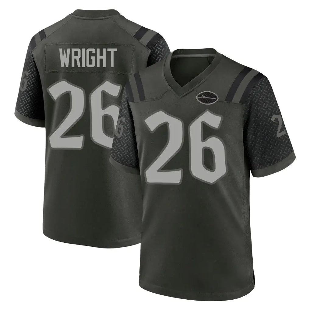 NY.Jets #26 Nahshon Wright Player Green 2025 Rivalries Collection Home Game Edoa Stitched Jerseys