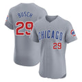 C.Cubs #29 Michael Busch Player Gray Road Limited Elite Home Edoa Stitched Jerseys