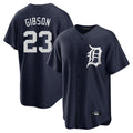 D.Tigers #23 Kirk Gibson Player Navy Game Home Edoa Stitched Jerseys
