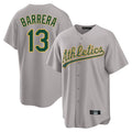 Athletics #13 Luis Barrera Player Gray Home Game Edoa Stitched Jerseys