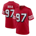 SF.49ers #97 Nick Bosa Player Red Limited Alternate Home Game Edoa Stitched Jerseys