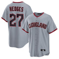 C.Guardians #27 Austin Hedges Player Gray Home Game Edoa Stitched Jerseys