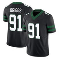 NY.Jets #91 Jowon Briggs Player Black Limited Legacy Vapor F.U.S.E. Home Game Edoa Stitched Jerseys
