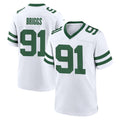 NY.Jets #91 Jowon Briggs Player White Legacy Home Game Edoa Stitched Jerseys