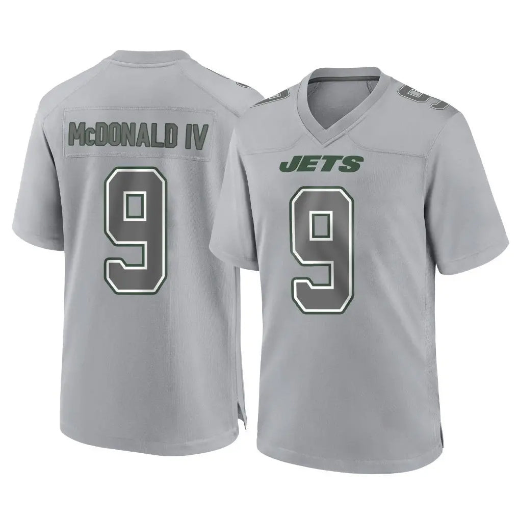 NY.Jets #9 Will McDonald IV Player Gray Limited Atmosphere Fashion Home Game Edoa Stitched Jerseys