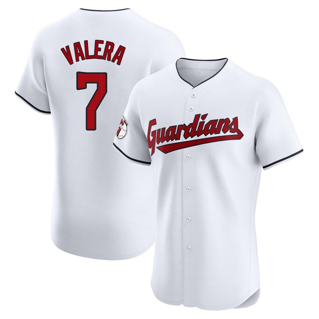 C.Guardians #7 George Valera Player White Limited Elite Home Edoa Stitched Jerseys
