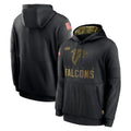 A.Falcons ## Falcons Blank Player Black Salute to Service Fleece Hoodie Edoa Stitched Jerseys