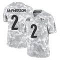 C.Bengals #2 Evan McPherson Player Arctic Camo Salute to Service Limited Edoa Stitched Jerseys