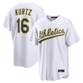 Athletics #16 Nick Kurtz Player White Home Game Edoa Stitched Jerseys