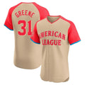 D.Tigers #31 Riley Greene Player Cream American League All-Star Limited Elite Home Edoa Stitched Jerseys