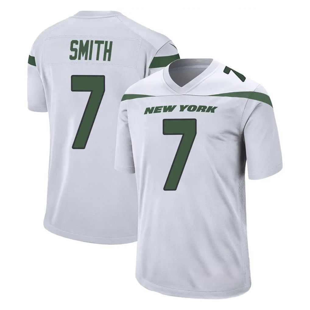 NY.Jets #7 Geno Smith Player White Spotlight Home Game Edoa Stitched Jerseys