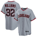 C.Guardians #32 Gavin Williams Player Gray Home Game Edoa Stitched Jerseys