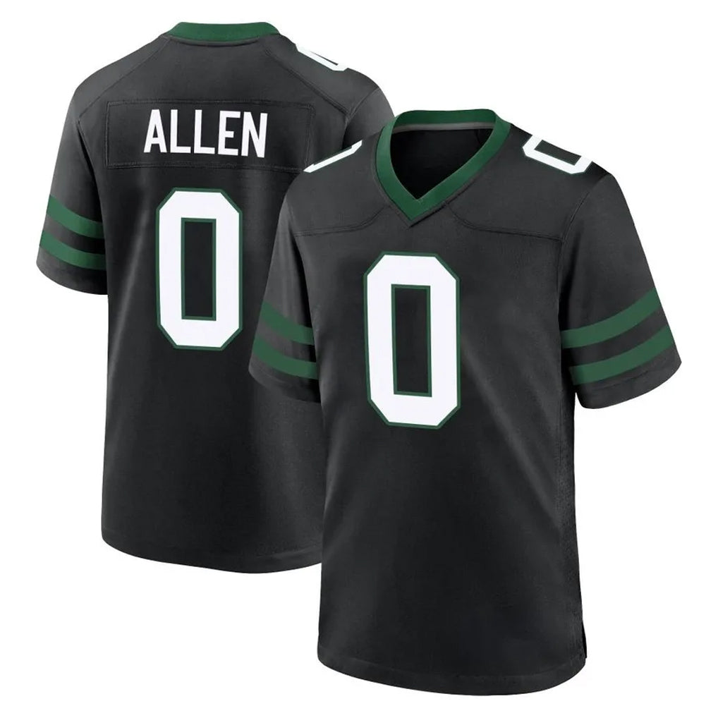 NY.Jets #0 Braelon Allen Player Black Legacy Home Game Edoa Stitched Jerseys