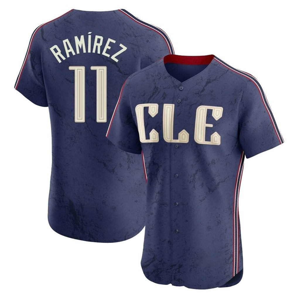 C.Guardians #11 Jose Ramirez Player Navy City Connect Limited Elite Home Edoa Stitched Jerseys